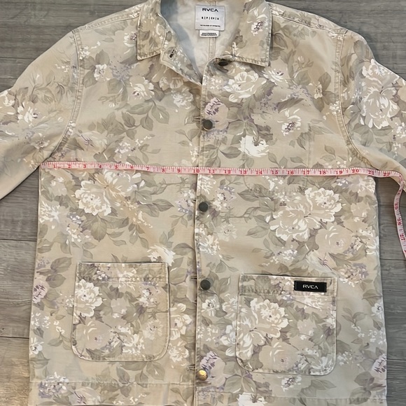 RVCA Floral Utility, Worker, Chore Jacket Shacket - Picture 13 of 14